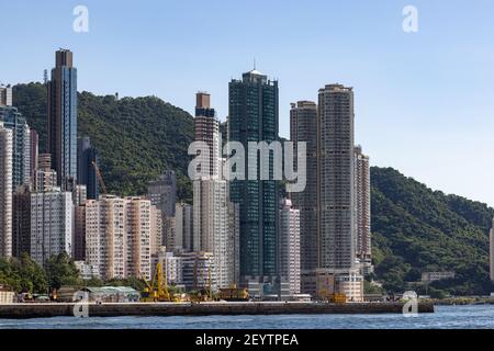 Logement privé de Hong Kong - Ouest Banque D'Images