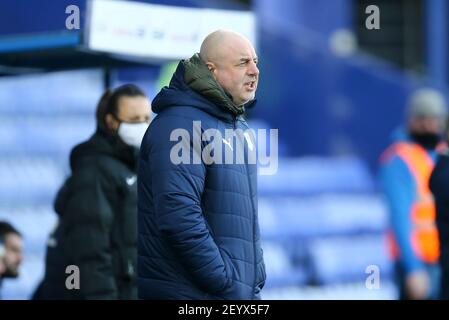 Birkenhead, Royaume-Uni. 06e mars 2021. Keith Hill, responsable de Tranmere Rovers, est à l'avant. EFL Skybet football League Two Match, Tranmere Rovers v Crawley Town à Prenton Park, Birkenhead, Wirral, le samedi 6 mars 2021. Cette image ne peut être utilisée qu'à des fins éditoriales. Utilisation éditoriale uniquement, licence requise pour une utilisation commerciale. Aucune utilisation dans les Paris, les jeux ou les publications d'un seul club/ligue/joueur.pic par Chris Stading/Andrew Orchard sports Photography/Alamy Live News crédit: Andrew Orchard sports Photography/Alamy Live News Banque D'Images