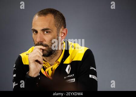 ABITEBOUL Cyril (fr), Directeur général de Renault F1, portrait lors du championnat 2019 de Formule 1 à Melbourne, Australie Grand Prix, du 14 au 17 mars - photo Florent Gooden / DPPI Banque D'Images