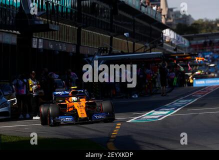 04 NORRIS Lando (gbr), McLaren Renault F1 MCL34, action pendant le championnat de Formule 1 2019 à Melbourne, Australie Grand Prix, du 14 au 17 mars - photo DPPI Banque D'Images