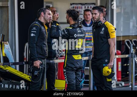 RICCIARDO Daniel (aus), Renault Sport F1 Team RS19, portrait avec ABITEBOUL Cyril (fr), Directeur général de Renault Sport F1 pendant le Championnat du monde de Formule 1 2019, Grand Prix d'Azerbaïdjan du 25 au 28 avril à Bakou - photo DPPI Banque D'Images