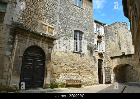 Vue extérieure du musée des Alpilles de style Renaissance, monument historique de Saint-Rémy-de-Provence, Bouches-du-Rhône France. Banque D'Images