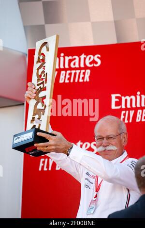 Podium ZETSCHE Dieter, PDG Daimler AG Mercedes, PDG Daimler AG, portrait lors du championnat du monde de Formule 1 FIA 2019, Grand Prix d'Espagne, à Barcelone Catalunya du 10 au 12 mai - photo DPPI Banque D'Images