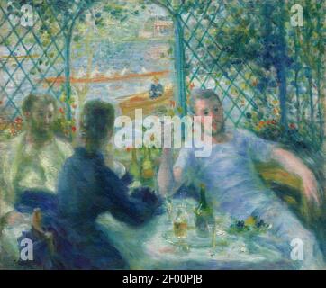 Pierre-Auguste Renoir - déjeuner au restaurant Fournaise (Déjeuner des tondeuses) - 1922.437 Banque D'Images