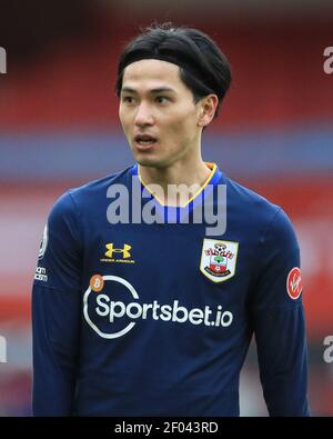 Sheffield, Royaume-Uni. 06e mars 2021. Takumi Minamino #19 de Southampton pendant le match à Sheffield, Royaume-Uni le 3/6/2021. (Photo de Mark Cosgrove/News Images/Sipa USA) crédit: SIPA USA/Alay Live News Banque D'Images