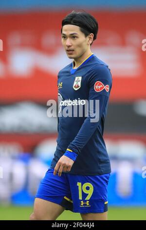 Sheffield, Royaume-Uni. 06e mars 2021. Takumi Minamino #19 de Southampton pendant le match à Sheffield, Royaume-Uni le 3/6/2021. (Photo de Mark Cosgrove/News Images/Sipa USA) crédit: SIPA USA/Alay Live News Banque D'Images