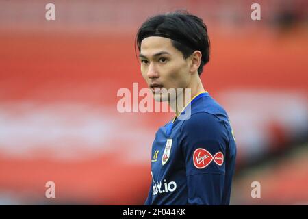 Sheffield, Royaume-Uni. 06e mars 2021. Takumi Minamino #19 de Southampton pendant le match à Sheffield, Royaume-Uni le 3/6/2021. (Photo de Mark Cosgrove/News Images/Sipa USA) crédit: SIPA USA/Alay Live News Banque D'Images