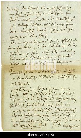 Pismo Jerneja Kopitarja Žigi Zoisu; Dunaj, 10. 10. 1812 (4). Banque D'Images