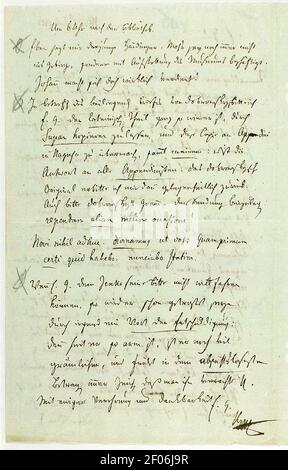 Pismo Jerneja Kopitarja Žigi Zoisu; Dunaj, 1. 7. 1812 (2). Banque D'Images