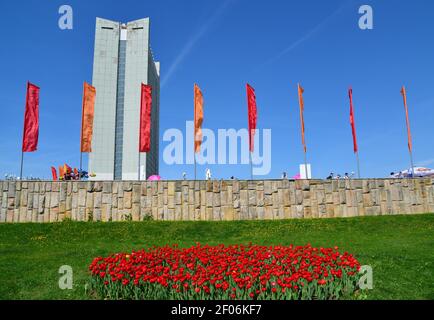 Moscou, Russie - Mai 09.2016. Place centrale le jour de la victoire à Zelenograd Banque D'Images