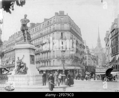 Place Maubert - Atget bis. Banque D'Images