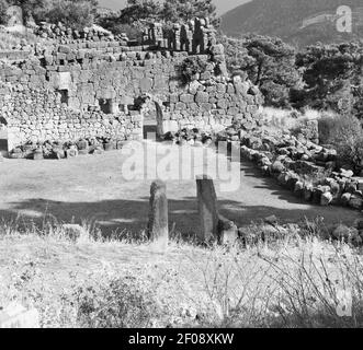 Ruines de pierre et de théâtre à antalya arykanda turquie asie ciel et le vieux temple Banque D'Images