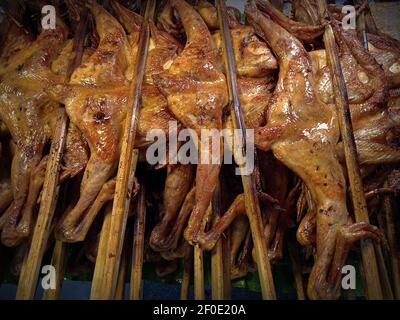 La cuisine thaïlandaise est très délicieuse, j'aime prendre un en-cas le soir Banque D'Images