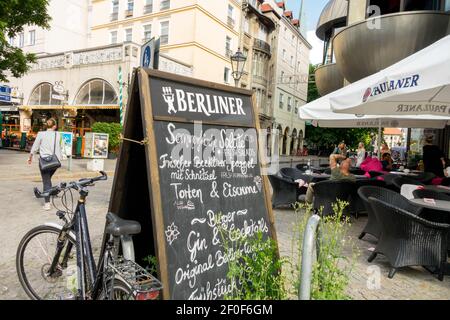 Berlin rue Nikolaiviertel Allemagne Banque D'Images