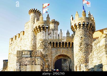 Château de Ponferrada, Château des Templiers, 2020, Banque D'Images