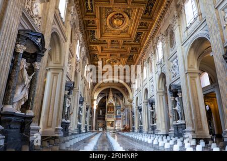 Italie, Rome, Basilique de San Giovanni dans l'intérieur de Laterano, Cathédrale du très Saint Sauveur et des Saints Jean-Baptiste et évangéliste dans le Banque D'Images