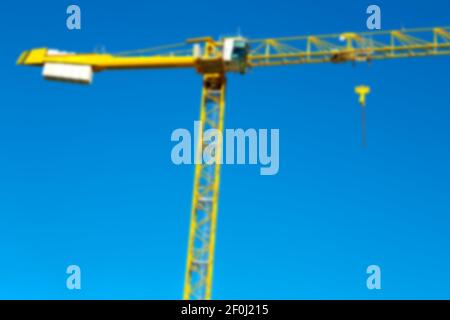 Grue dans le ciel Banque D'Images