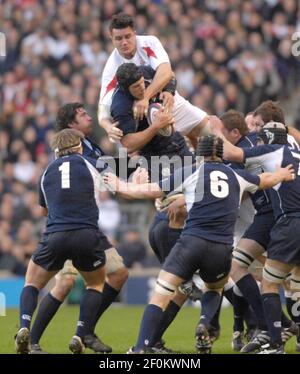 SIX NATIONS ANGLETERRE V ECOSSE À TWICKENHAM 3/2/2007 PHOTO DAVID ASHDOWNRUGBY ANGLETERRE Banque D'Images