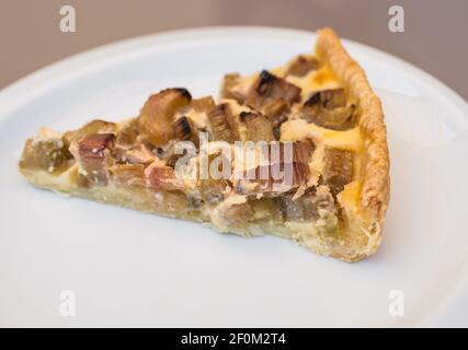 Tarte à la rhubarbe Banque D'Images