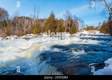 Parc national Fathom Five Comté de Grey Sauble Péninsule-Bruce Ontario Canada Banque D'Images