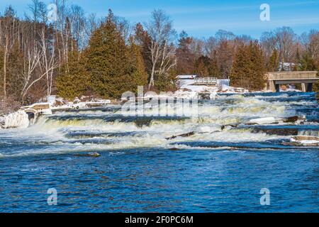 Parc national Fathom Five Comté de Grey Sauble Péninsule-Bruce Ontario Canada Banque D'Images