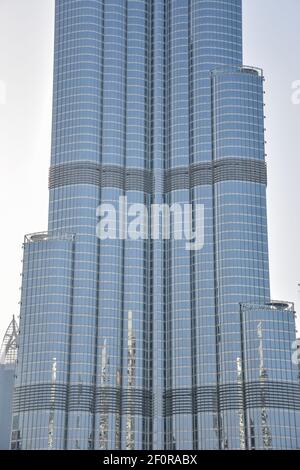Vue rapprochée de Burj Khalifa Banque D'Images