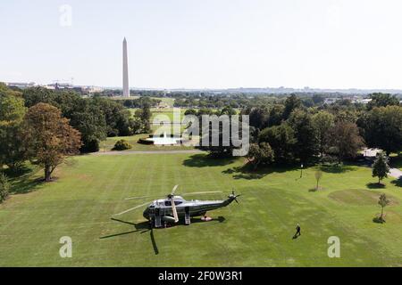 Le président Donald Trump s'écarte de la pelouse sud du White House | septembre 6 2018 Banque D'Images