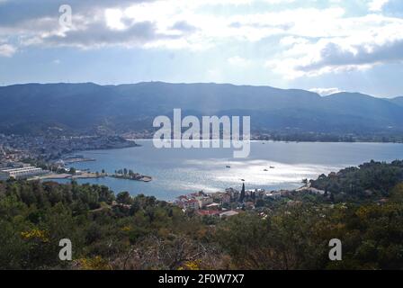 Ville de Poros, Grèce, Attique / magnifique Poros / Ile Saronique Banque D'Images