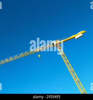 Grue dans le ciel Banque D'Images
