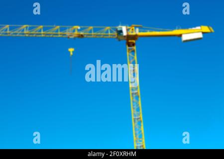 Grue dans le ciel Banque D'Images