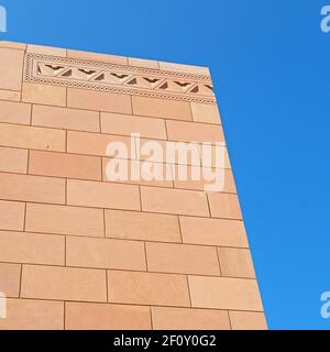 En oman, le mur de la grande mosquée muscat Banque D'Images