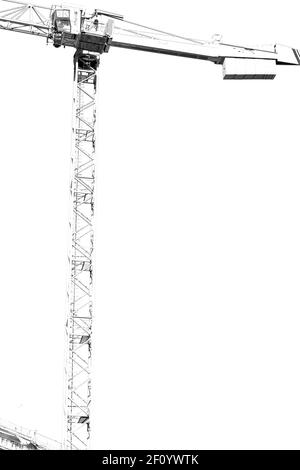 Grue dans le ciel Banque D'Images