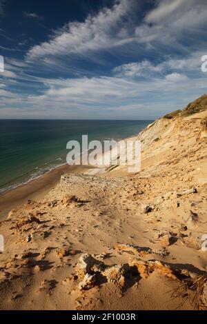 Rubjerg Knude ering dune et falaise de Lønstrup, Kommune Hjørring, Danemark Banque D'Images