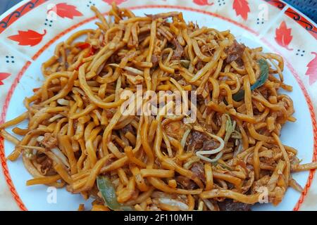 Mie Goreng Buntut, Oxtail Fried Noodle, Imperial Food, Jakarta, Indonésie Banque D'Images