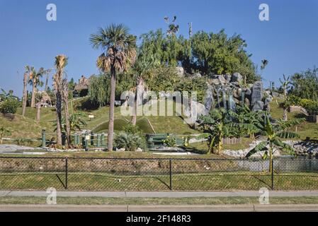 Cascade en général (horizontale) - Jungle Lagoon Golf - Myrtle Beach - Caroline du Sud ca. 1985 Banque D'Images