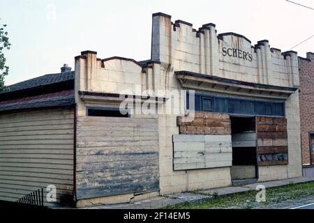 Scher's Store Lac Huntington New York ca. 1976 Banque D'Images