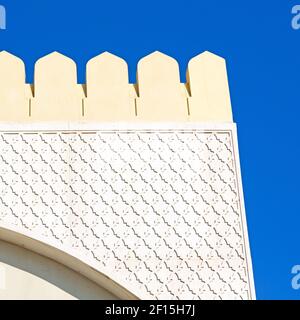 En oman, le mur de la grande mosquée muscat Banque D'Images