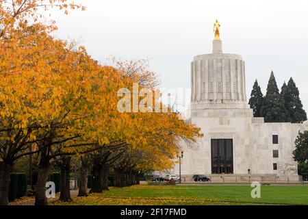 La capitale de l'état de l'Oregon Salem Capital gouvernement centre-ville Bâtiment Banque D'Images