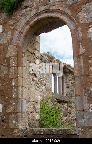 Les ruines de Bonamargy Friary, Ballycastle, Moyle, Comté d'Antrim, Irlande du Nord, ROYAUME-UNI Banque D'Images