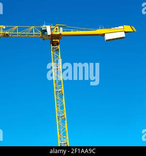 Grue dans le ciel Banque D'Images