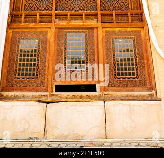 En iran, l'ancienne fenêtre de l'architecture Banque D'Images