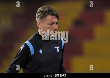 Ciro immobile joueur du Latium, pendant le match de la série italienne UN championnat entre Benevento vs Lazio, résultat final 1-1, match joué à la Banque D'Images