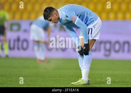 Carlos Correa joueur du Latium, pendant le match de la série italienne UN championnat entre Benevento vs Lazio, résultat final 1-1, match joué à la Banque D'Images