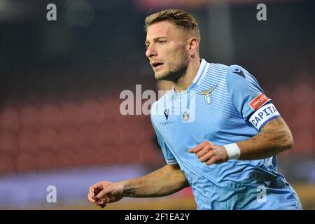 Ciro immobile joueur du Latium, pendant le match de la série italienne UN championnat entre Benevento vs Lazio, résultat final 1-1, match joué à la Banque D'Images