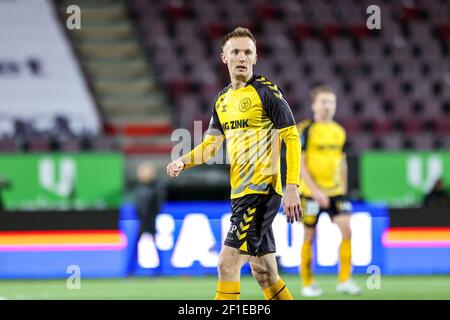 Farum, Danemark. 7 mars 2021. Soren Reese (5) d'AC Horsens vu pendant le 3F Superliga match entre FC Nordsjaelland et AC Horsens en droit de Dream Park à Farum. (Crédit photo : Gonzales photo/Alamy Live News Banque D'Images