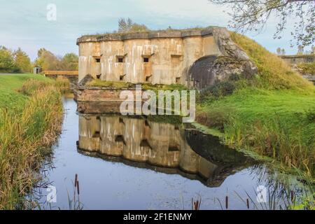 Brest, Bélarus - 5 octobre 2012 : ancien fort russe construit en 1878 par le général Adjutant E. I. Totleben Banque D'Images