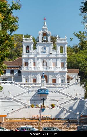 Église notre Dame de l'Immaculée conception à Panaji, Goa, Inde Banque D'Images