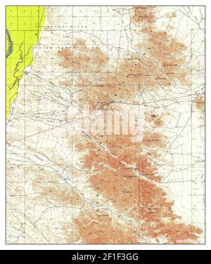 Dome Rock MTS, Arizona, carte 1933, 1:62500, États-Unis d'Amérique par Timeless Maps, données U.S. Geological Survey Banque D'Images