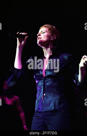 Lisa Stansfield en concert au Royal Albert Hall de Londres, Royaume-Uni. 3 avril 2003 Banque D'Images