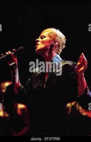 Lisa Stansfield en concert au Royal Albert Hall de Londres, Royaume-Uni. 3 avril 2003 Banque D'Images